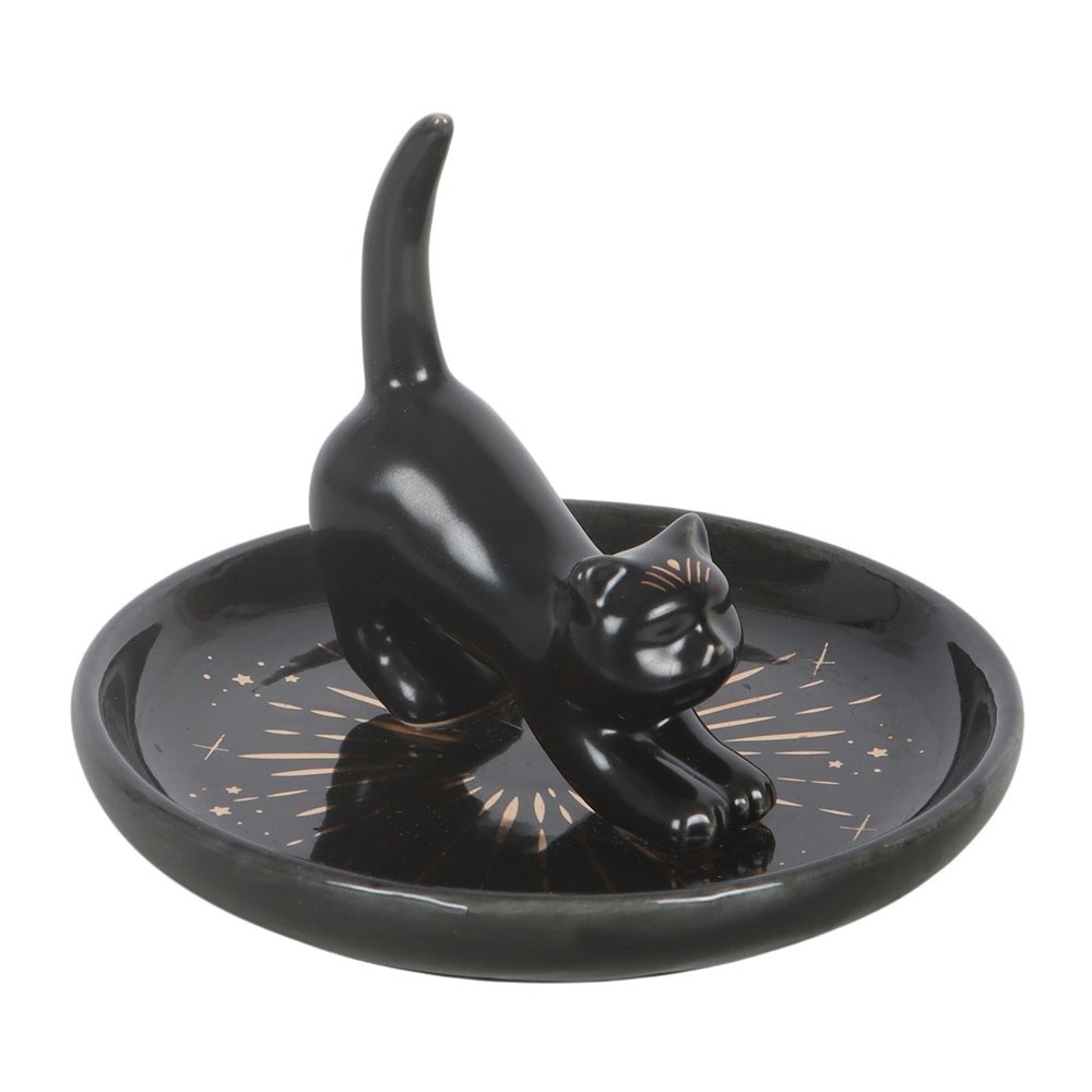 Something Different - Black Cat Magick Trinket dish - Black